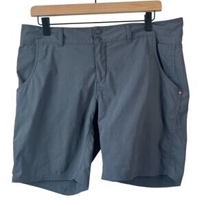 Horny Toad Womens Shorts 12 Gray Hiking Quick Dry Nylon Performance Outdoor